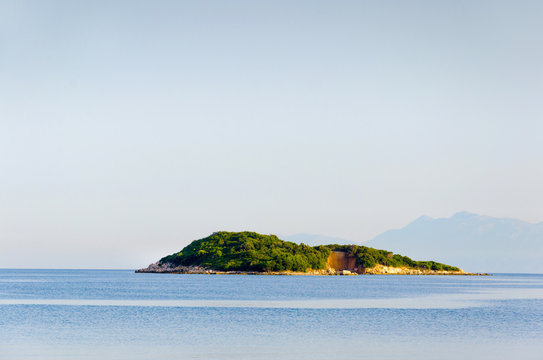 Tropical island at Ionian sea, Greece