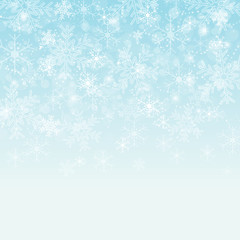 Faded blue snowflake background