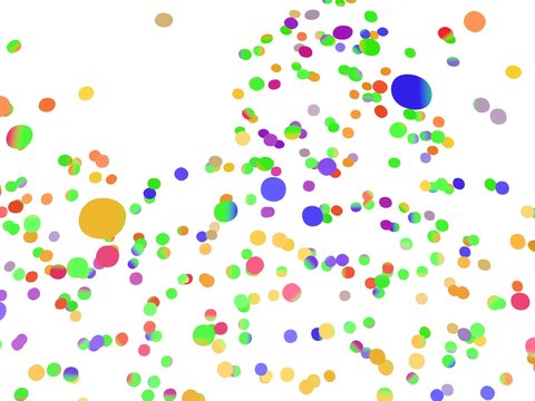 close up vliegende confetti