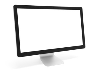 computer monitor with blank screen