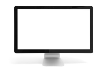 computer monitor with blank screen