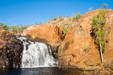 Upper waterfall and pool at Edith Falls, Australia