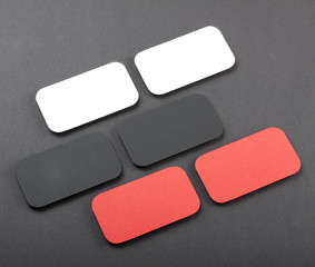 blank business cards with rounded corners