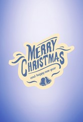 Composite image of merry christmas message