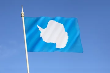 Deurstickers Flag of Antarctica © mrallen