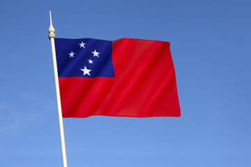 Fototapeta na wymiar Flag of Samoa
