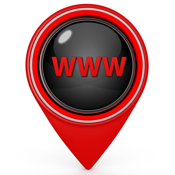 www pointer icon on white background