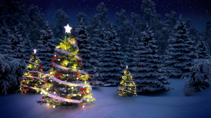 shiny Christmas tree