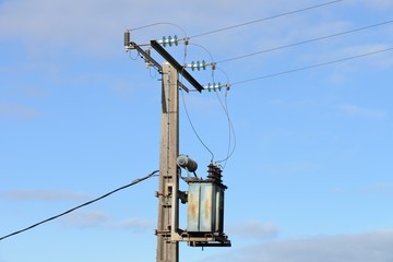 power transmission line pole
