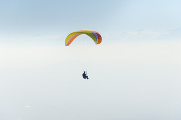 paragliding in the Himalayas