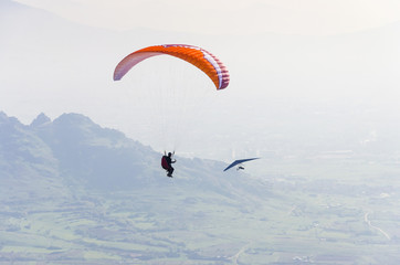paragliders in the Alps