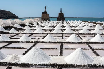 Deurstickers Salt works of Janubio, Lanzarote, Canary Islands © Noradoa