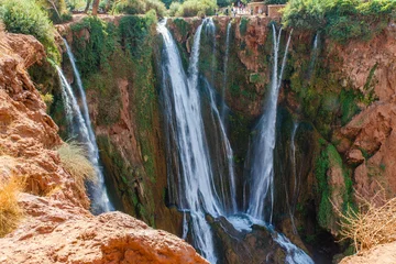 Foto op Plexiglas Cascades d'Ouzoud watervallen, Marokko © John Hofboer