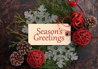 Christmas concept. Season's Greetings. - 74136601
