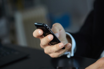 man using mobile phone