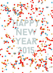 Happy New year party 2015 confetti background