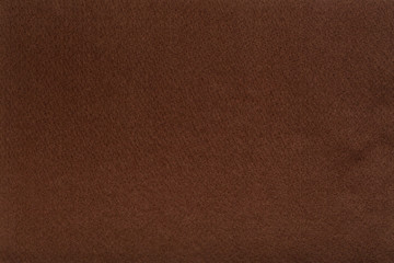 Brown felt tissue cloth, closeup texture background