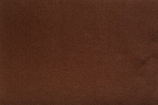 Brown felt tissue cloth, closeup texture background