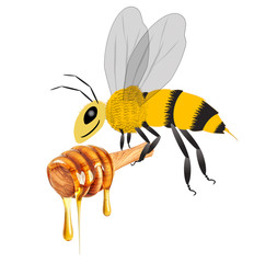 honey and bee