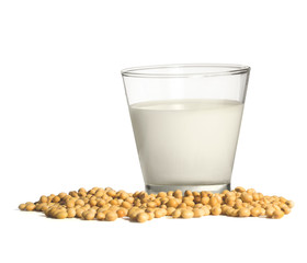 soymilk on white