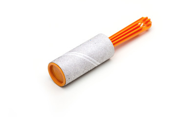 cleaning roller on the white background