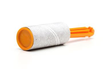 cleaning roller on the white background