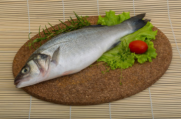 Raw seabass