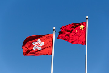 Hong Kong and China Flag