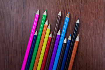 Color pencil on wood floors