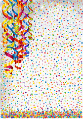Background with lights and serpentine