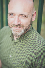 handsome middle aged man