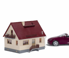 Коттедж и автомобиль