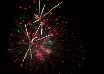 Fototapeta na wymiar Fireworks