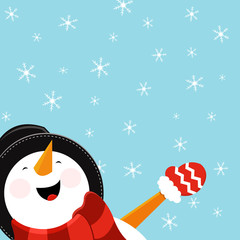 Snowman Watching Snow