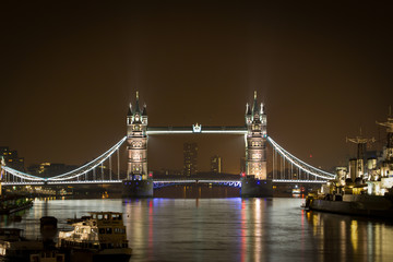 Obraz premium Tower bridge at night, London