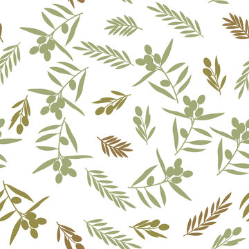 Seamless pattern, olive