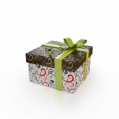 Christmas gift isolated