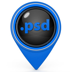 .psd pointer icon on white background
