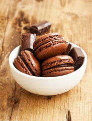 Chocolate Macarons French Pastry