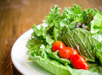 Vegetable salad, clean and healthy food