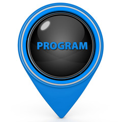 Program pointer icon on white background