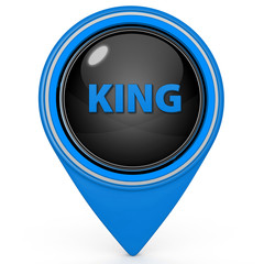 King pointer icon on white background