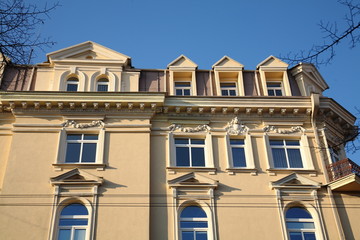 Fototapeta premium Building with attic