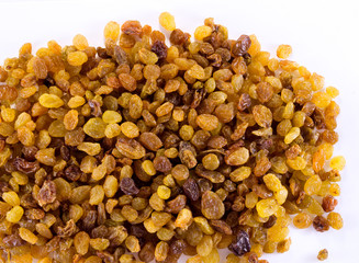 Multicolored raisins