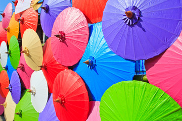 Handmade umbrella in Asian style
