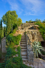 Fototapeta na wymiar historical ruins of Girona, Spain