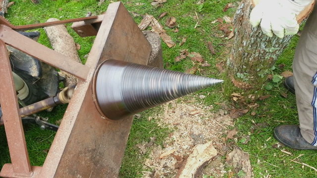 Conical Firewood Wood Log Splitter