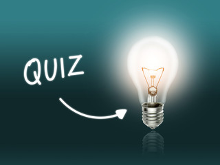 Quiz Bulb Lamp Energy Light turquoise