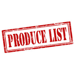 Produce List-stamp