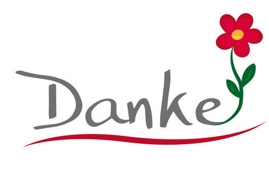Danke mit Blume